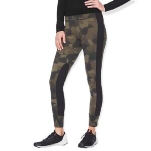 Athleta Essex Camo Hybrid Tight Legging Green S